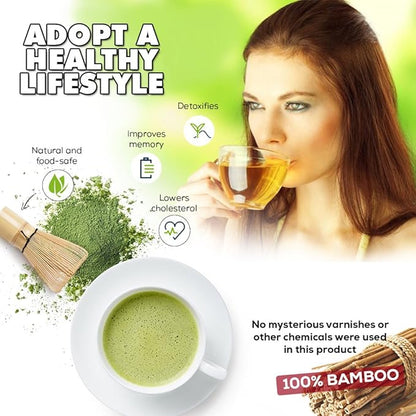 BambooWorx Matcha Whisk Set -, Traditional Scoop, Tea Spoon. The Perfect Sets - Image 8