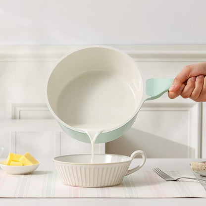 SENSARTE White Ceramic Nonstick Saucepan - Image 3