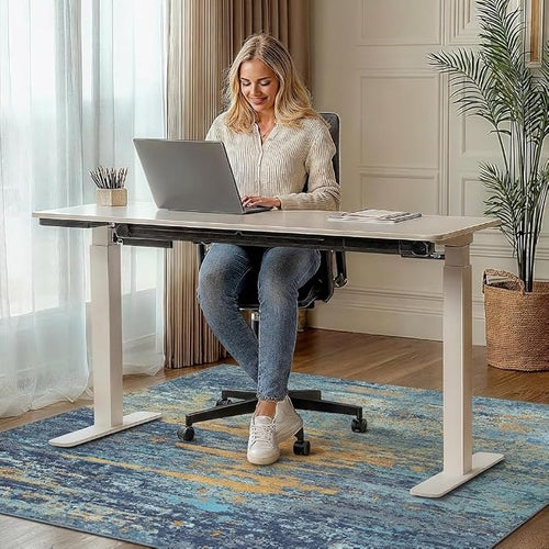 36"x60" Office Chair Mat for Hardwood Tile Floor, Under Desk Carpet Protector - Image 2