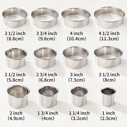 12 Pcs 304 Stainless Steel Biscuit Cutter Set - Image 2