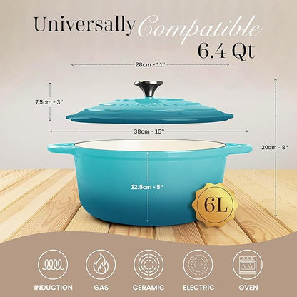 Nuovva Enamelled Cast Iron Dutch Oven Pot - Image 2