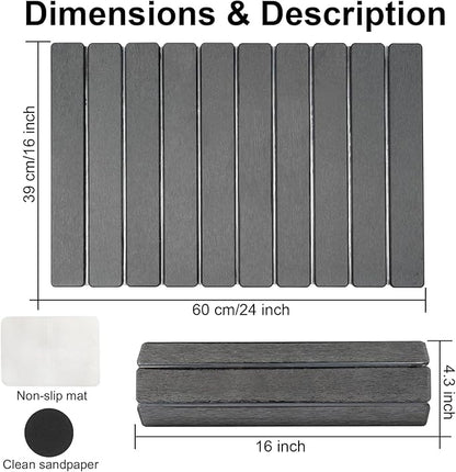 Stone Drying Mat for Kitchen Counter, Stone Bath Mat, Quick Drying Fast - Image 2