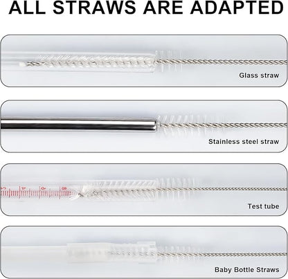 Ixiaoyoo Straw Cleaner Brush Set, 12-Piece 11.8 Inch Long Botthle Cleaning Brush - Image 6