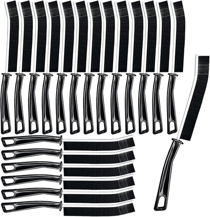 20 Pcs Crevice Cleaning Brush, Bathroom Gap Brush, Grout Cleaner Brush Hard by AcceLeah