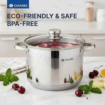 Daniks Standard 11-Piece Stainless Steel Cookware Set - Image 9