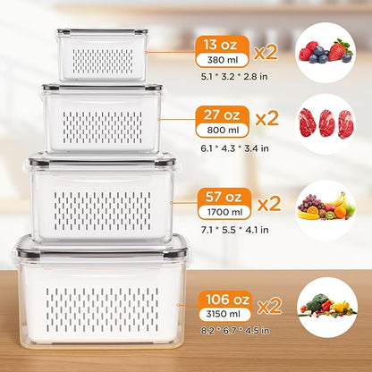 8-Pack Fruit Storage Containers - Image 2