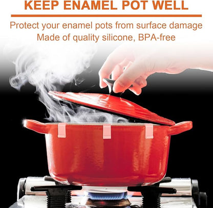 12pcs Dutch Oven Lid Protector Clips, Cookware Protectors Dutch Oven Pot Clips - Image 3