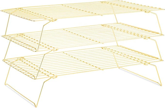 Cooling Rack for Baking 3 Tiers, Stainless Steel Baking Cooking Cooling Racks by Briout