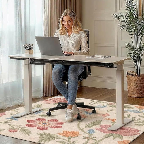 36"x60" Office Chair Mat for Hardwood Tile Floor, Under Desk Carpet Protector - Image 2