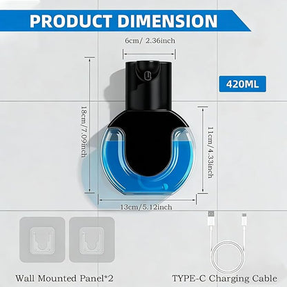 2Pack Automatic Soap Dispenser Touchless, Rechargeable Liquid Soap Dispenser - Image 2