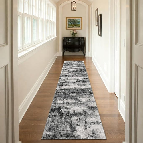 2x10 Runner Rug Non-Slip，Modern Abstract 10ft Washable Runner Rugs - Image 2