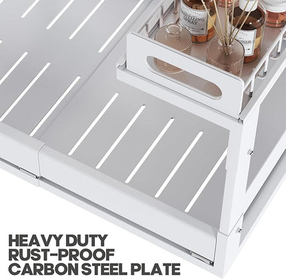 1 Pack-19"-32"W Expandable Under Sink Organizer - Image 6