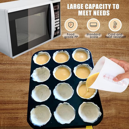 ZUYEE 3 PCS Silicone Measuring Cups Flexible Melting Measure Cups - Image 7