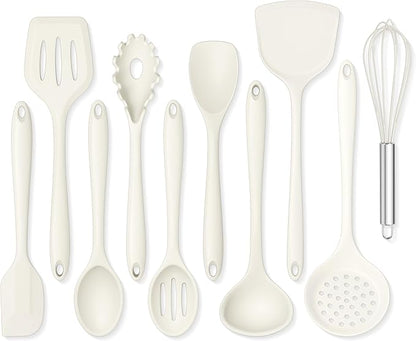 Onader Kitchen Cooking Utensils Set of 10, Silicone Utensils Set by Onader