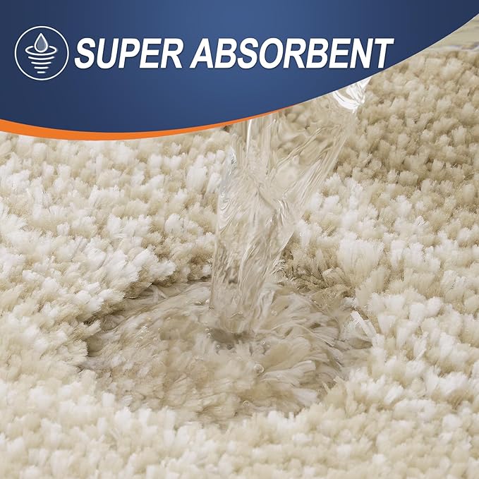 OLANLY Bathroom Rugs Mat 36x24, Extra Soft Absorbent Microfiber Bath Rugs - Image 3