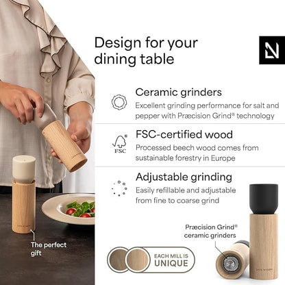 LARS NYSØM Wooden Salt and Pepper Grinder Set Manual - Image 2