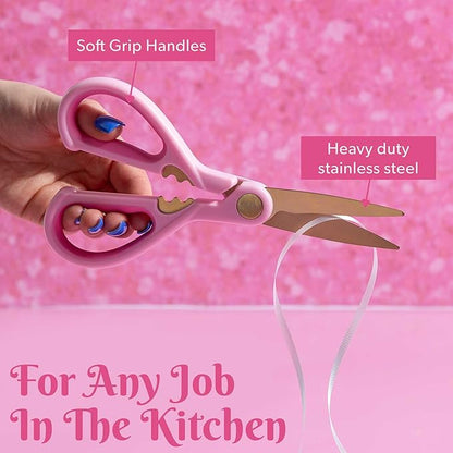 Paris Hilton All Purpose Kitchen Shears, Premium Stainless Steel Blades - Image 3