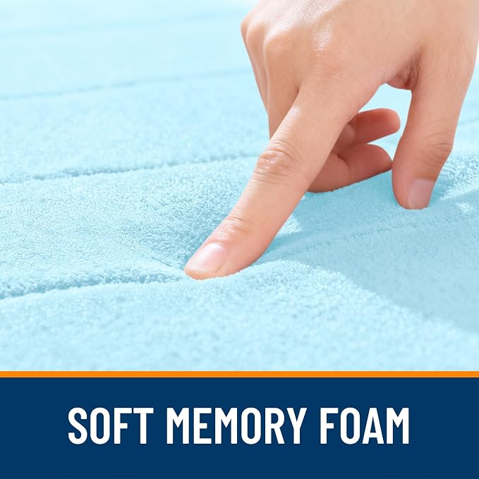 OLANLY Memory Foam Bath Mat 40x24, Super Soft Absorbent Bathroom Rugs, Quick Dry - Image 5