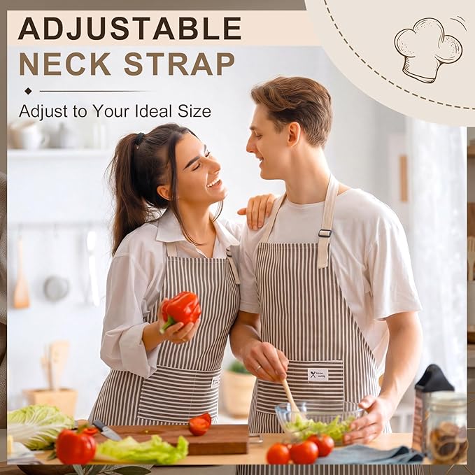 Janmercy 24 Pcs Aprons for Women Men - Image 4