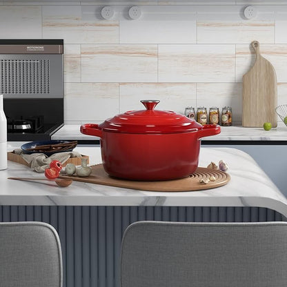 Miereirl 6 Quart Enameled Dutch Oven Pot - Image 2
