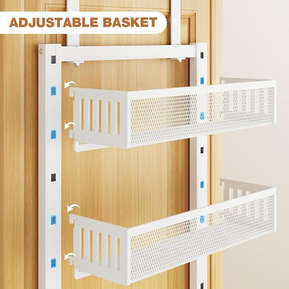 Pantry Door Organizers and Storage, 6-Tier Large Metal Heavy-Duty Frame Over - Image 8