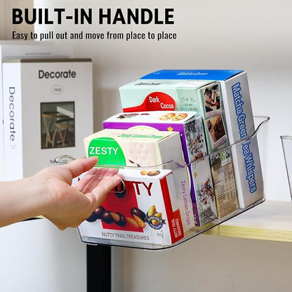 12 PACK Multiuse Clear Plastic Storage Bins - Image 8