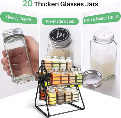 Rotating Spice Rack Organizer for Large Cabinets Kitchen Countertop - Image 7