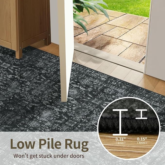 Rugxara 6x9 Area Rugs for Living Room Bedroom, Large Washable Rug, Non Slip & - Image 6
