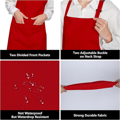 Jubatus 12 Pack 100% Cotton Aprons Bulk - Image 5