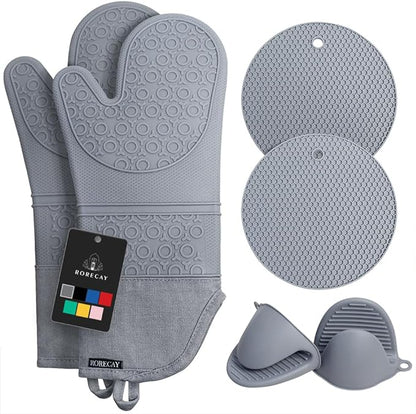 Rorecay 6pcs Oven Mitts and Pot Holders Sets by Rorecay