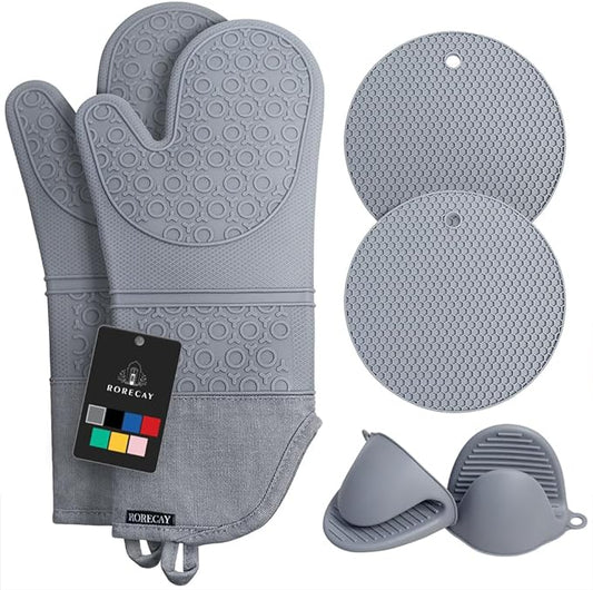 Rorecay 6pcs Oven Mitts and Pot Holders Sets by Rorecay