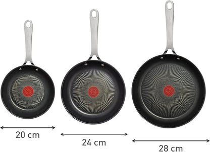 T-Fal x Jamie Oliver Nonstick Coated Stainless Steel Pans 9.5" & 11", Induction - Image 8