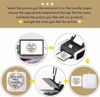 Patelai 50 Pieces Blank Sublimation Oven Mitts Set Include Blank Sublimation - Image 7