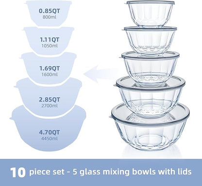 WhiteRhino Glass Mixing Bowls - Image 2