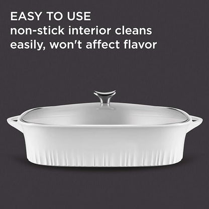 CorningWare QuickHeat 5.7-QT Cast Aluminum Roaster - Image 4