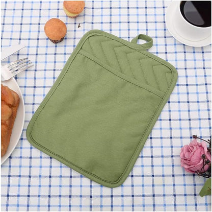 Anyi Heat Resistant Pot Holders, Cotton Hot Pads - Image 6