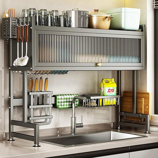 Hdrriozu Over the Sink Dish Drainer Drying Rack 3 Tier Over Sink Dish rack by Hdrriozu