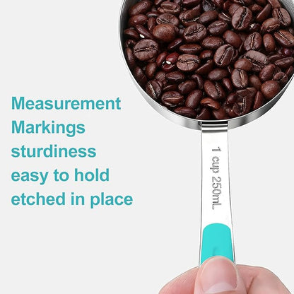 Bopei Measuring Cups and Spoons Set Stainless Steel 10 Piece - Image 3