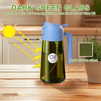 YARRAMATE 16oz/470ml Dark Green Oil Sprayer - Image 3