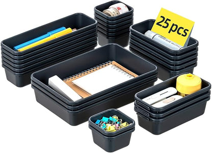 Kutesna 25 PCS Interlocking Desk Drawer Organizer Separator - Image 9