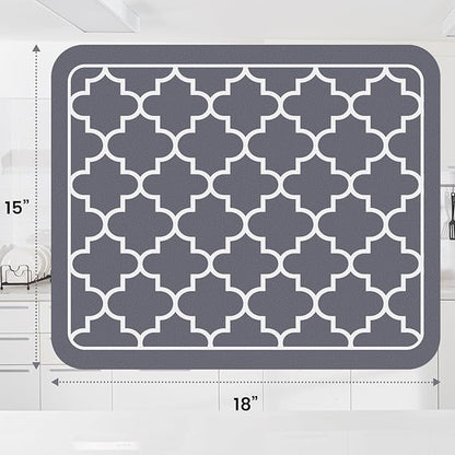 WISELIFE Dish Drying Mat Super Absorbent Drying Mat Large Dish Drying Mats - Image 3