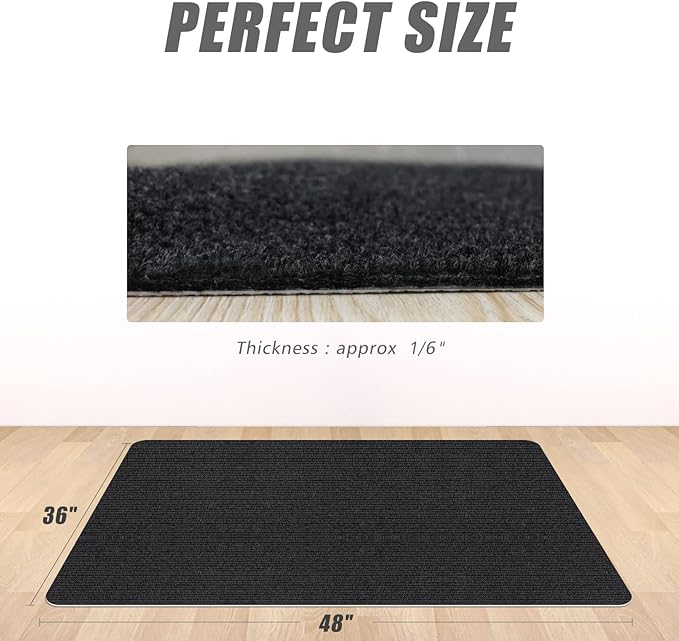 Sycoodeal Office Chair Mat for Hardwood Floor, Office Computer Gaming Chair Mat - Image 2