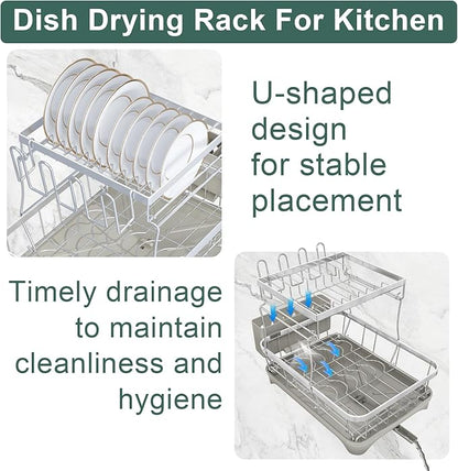 LIYI Dish Drying Rack, Large Dish Rack - Image 5