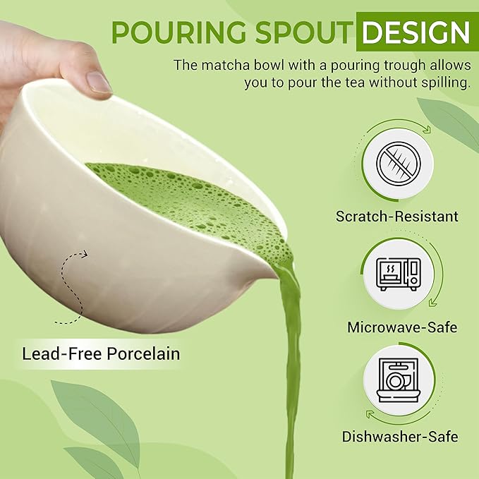 Matcha Whisk Set with Matcha Bowl - Image 3