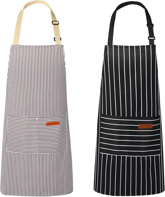 VALOME 2 Pack Kitchen Aprons, Apron by VALOME