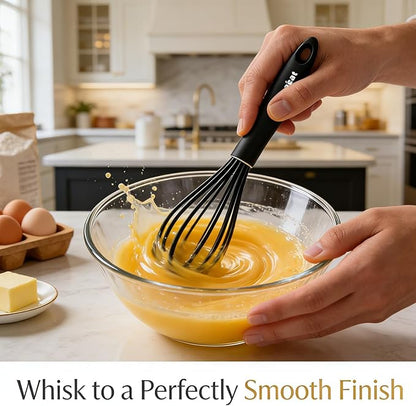Anaeat 9" Silicone Balloon Whisk, Milk and Egg Beater Blender, Heat Resistant - Image 2