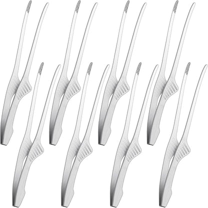Patelai 8 Pieces Korean and Japanese BBQ Tongs Non Slip Cooking Utensils by Patelai