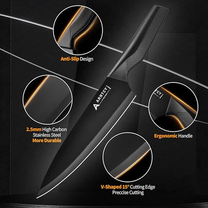 Knife Set with Block - Image 3