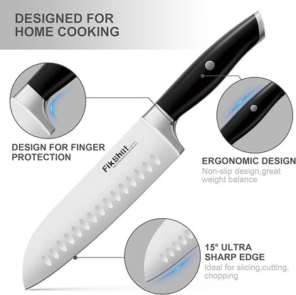 Fikshot Knife Set – German Stainless Steel, Ultra-Sharp, 14-Piece - Image 3