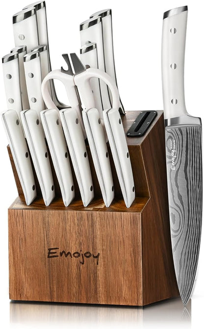 Knife Set, Emojoy 18-Pieces Kitchen Knife Set by EMOJOY